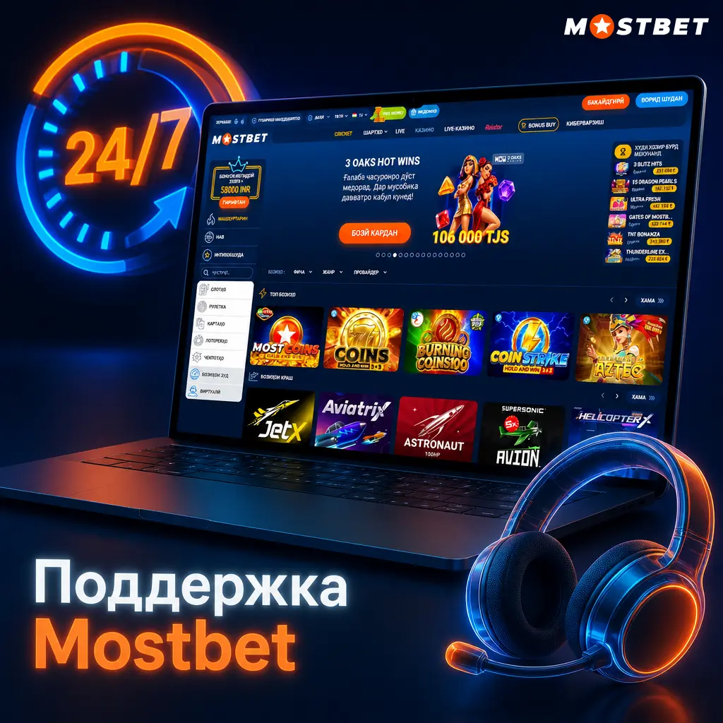 Служба поддержки Mostbet 24/7: онлайн-чат, email, Telegram и FAQ для игроков из Таджикистана