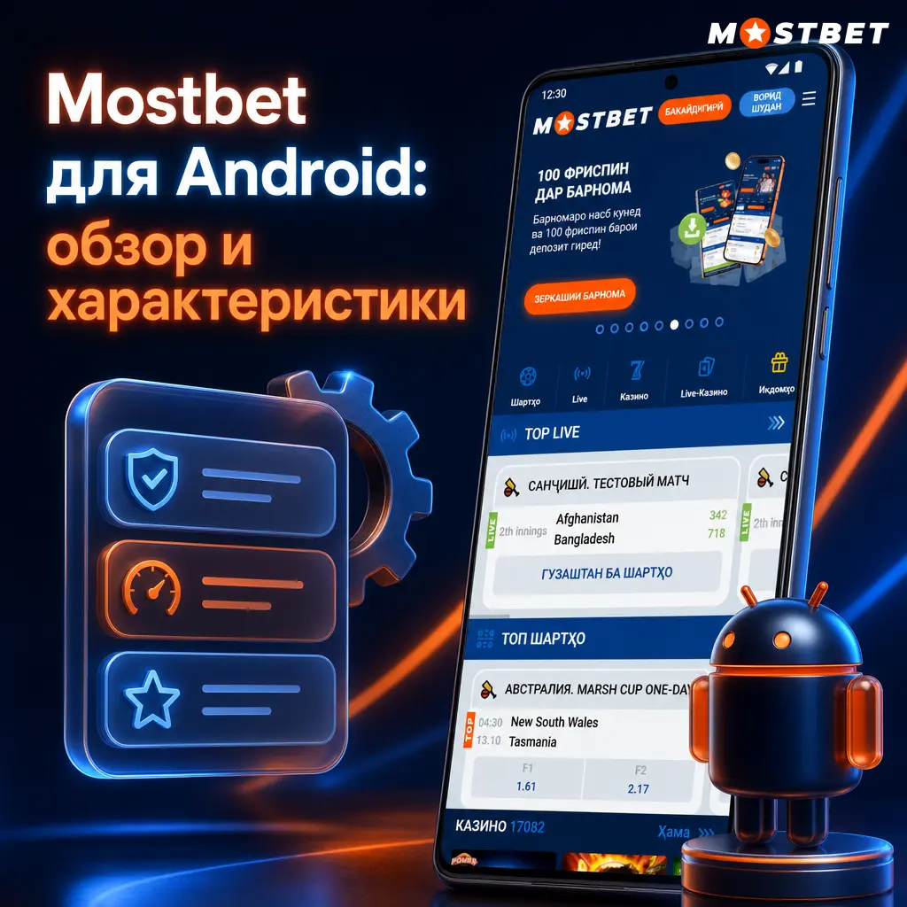 Mostbet для Android: обзор характеристик, размер APK, рейтинг 4.8/5 и частота обновлений приложения